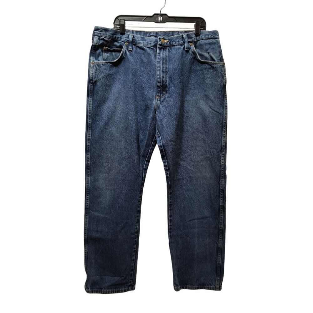 Wrangler Jeans Men’s 40x32 Blue Regular Fit Straight Leg Denim